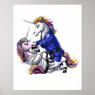 Jiu-Jitsu Unicorns Poster