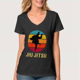 Jiu Jitsu Vintage Sunset Martial Arts Style T-Shirt