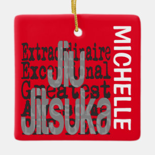 Jiu Jitsuka Extraordinaire CUSTOM Ceramic Ornament