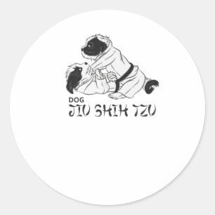 Jiu Shih Tzu Classic Round Sticker