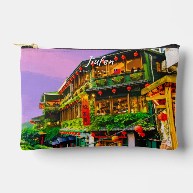 Jiufen, Taiwan - Ancient Teahouse Accessory Pouch (Front)