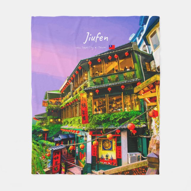 Jiufen, Taiwan - Ancient Teahouse Fleece Blanket (Front)