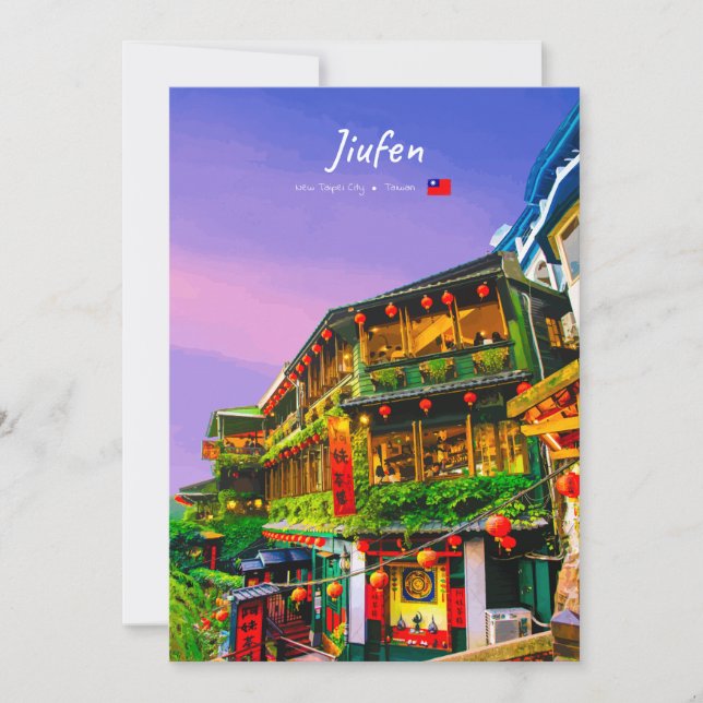 Jiufen, Taiwan - Ancient Teahouse Invitation (Front)