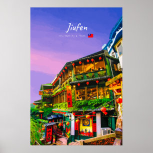 Jiufen, Taiwan - Ancient Teahouse Poster