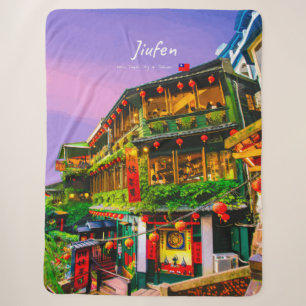 Jiufen, Taiwan - Ancient Teahouse Sherpa Blanket
