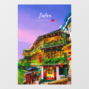 Jiufen, Taiwan - Ancient Teahouse Window Cling