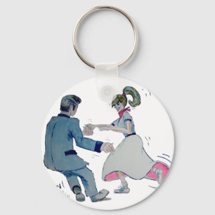 Jive Fun! swing dancing rock and roll Key Ring