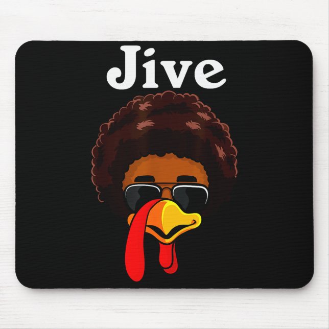 Jive Thanksgiving Turkey Day Funny Family Costume  Mouse Mat (Front)