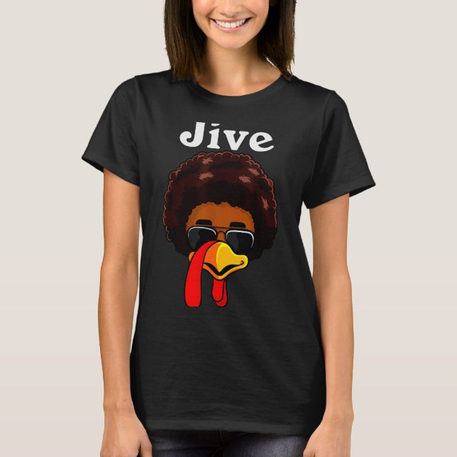 Jive Thanksgiving Turkey Day Funny Family Costume  T-Shirt (Front)