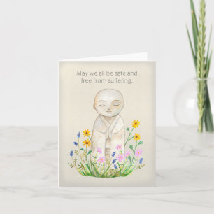 Jizo Buddha Compassion Kindness Sympathy Get well Card