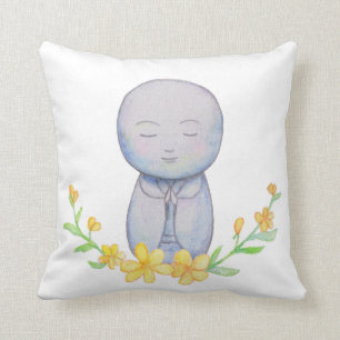 Jizo Japanese Zen Little Baby Buddha Yoga Lover Cushion