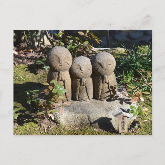 Jizo Statues: Hase Temple, Japan Postcard (Front)