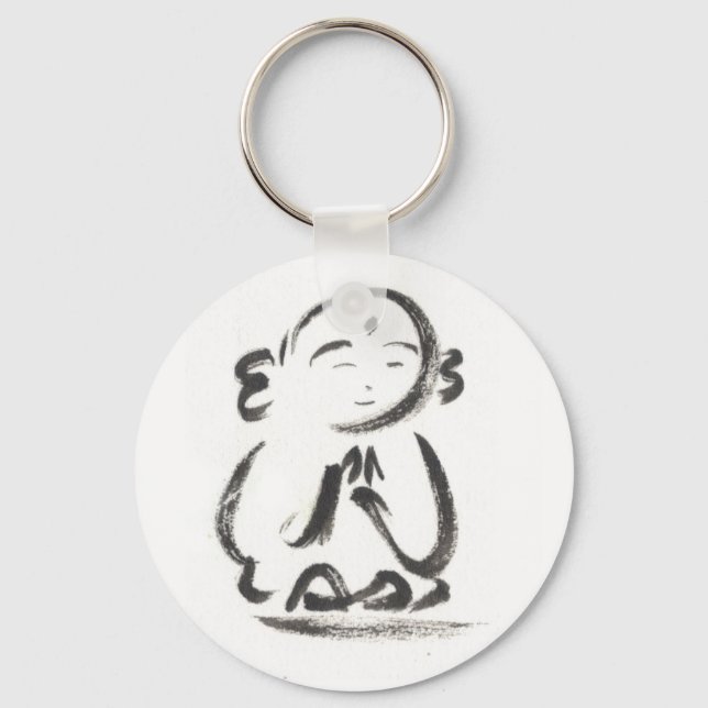 Jizo the Monk Keychain (Front)