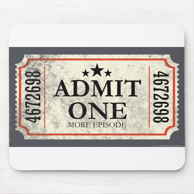 JJ81 Admit One.tif Mouse Mat (Front)