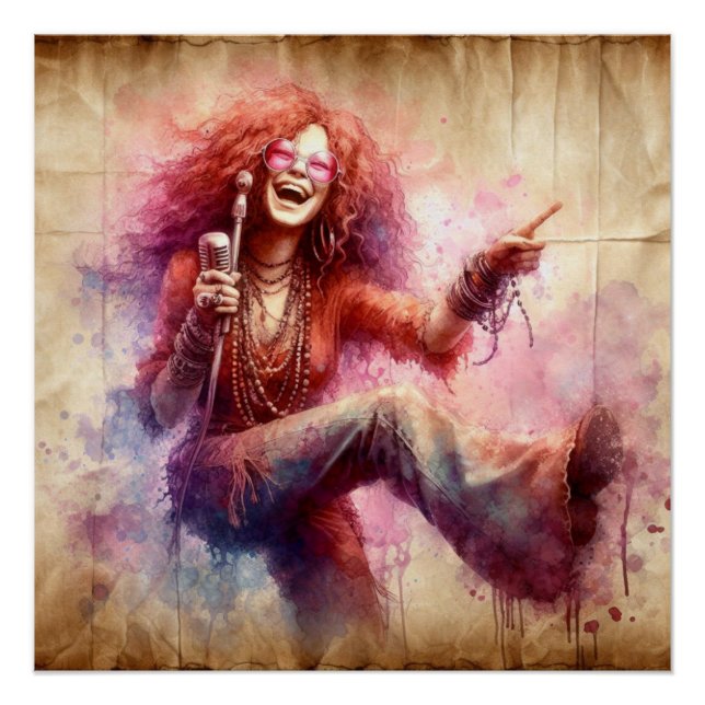 JJ singing on stage Poster (Front)