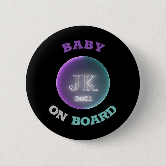 JK 2021 Badge Baby On Board Bigger Letters (Front)