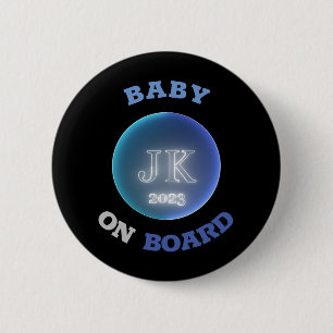 JK 2023 Badge Baby On Board Bigger Letters