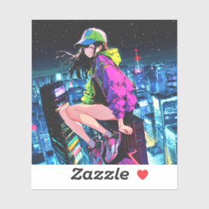 JK Sticker Seal   Sushi Musume GenerativeAI