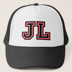 'JL' Monogram Trucker Hat