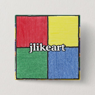 jlikeart logo 15 cm square badge
