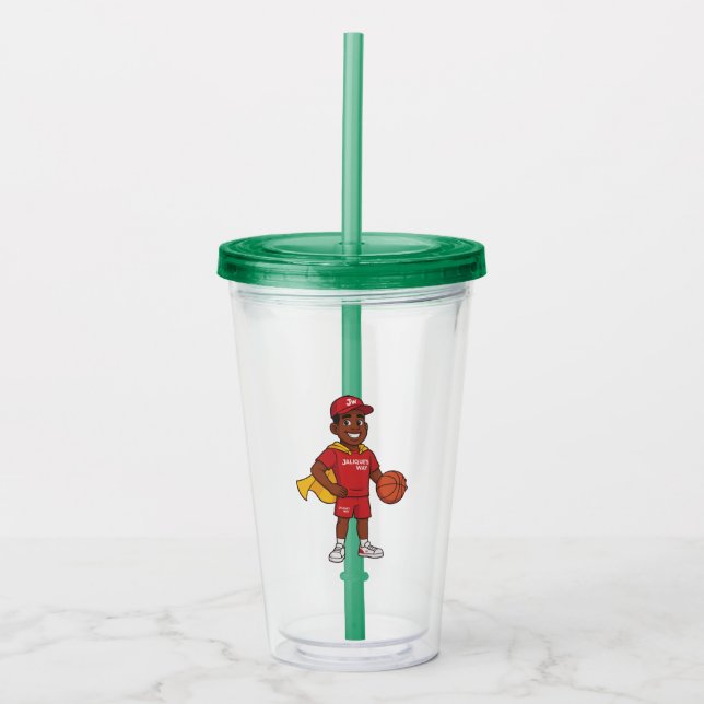 J'Lon the Champion  Acrylic Tumbler (Front)
