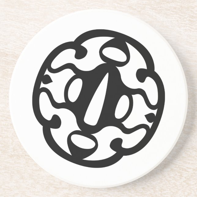 JMAC Sandstone Coaster - Black (Front)