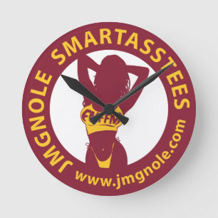 JMGNole SmartassTees Round Clock