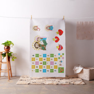 +JMJ+ Cute Saint Baby Quilt Squares and Dolls Fabric
