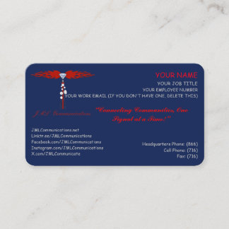 JML Communications Business Appointment Card