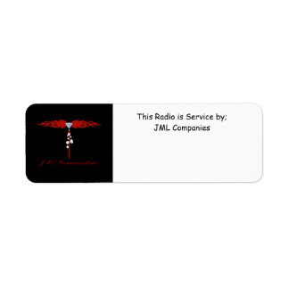 JML Communications Radio Label