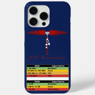 JML Communications Tower Logo & RSRP Signal Streng iPhone 15 Pro Max Case