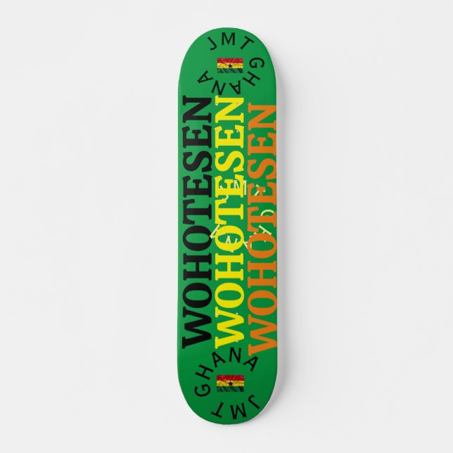 JMT GHANA  7 3/4" Skateboard Deck (Front)