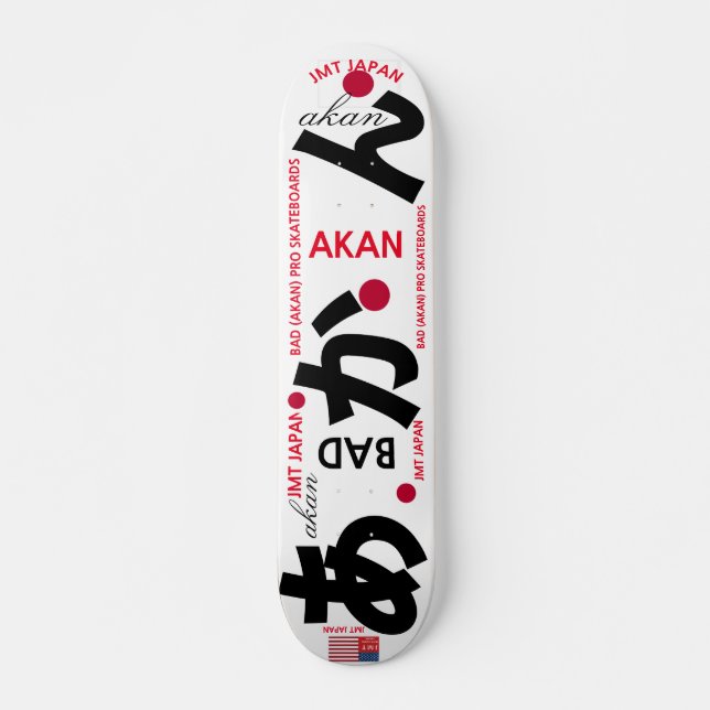 JMT JAPAN   AKAN  7 3/4" Skateboard Deck (Front)