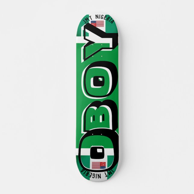 JMT NIGERIA   O BOY 7 3/4" Skateboard Deck (Front)