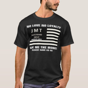 JMT USA. NO LOYALTY Basic Dark T-Shirt