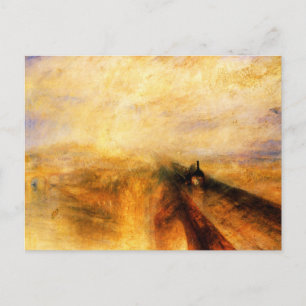 JMW Turner Rain Steam and Speed Postcard