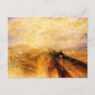 JMW Turner Rain Steam and Speed Postcard