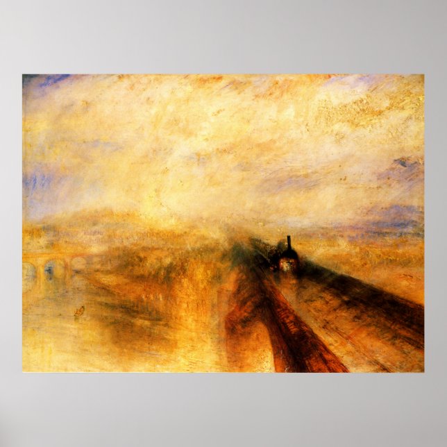JMW Turner Rain Steam and Speed Poster (Front)