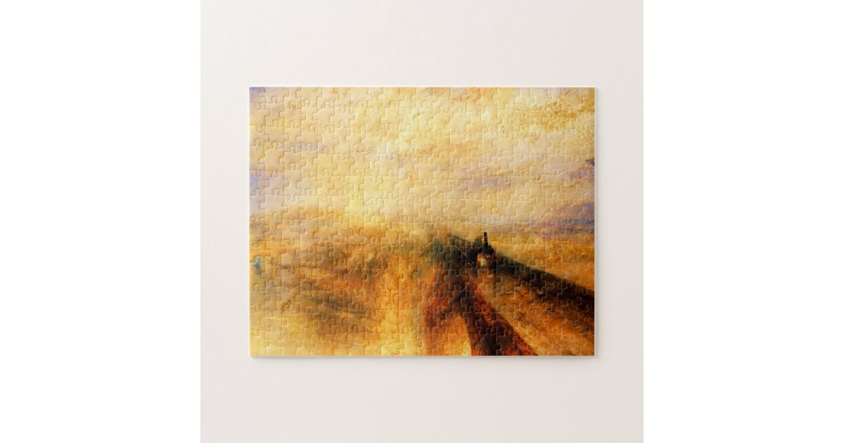 Jmw Turner Rain Steam And Speed Puzzle Zazzle Co Uk