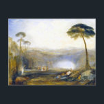 JMW Turner The Golden Bough Postcard<br><div class="desc">JMW Turner The Golden Bough postcard. Oil on canvas from 1834. English painter JMW Turner was renowned for his vivid landscape paintings during his life, but also created some stunning mythological works. The Golden Bough depicts a scene from Virgil’s Aeneid in which Aeneas consults a Sibyl in order to enter...</div>