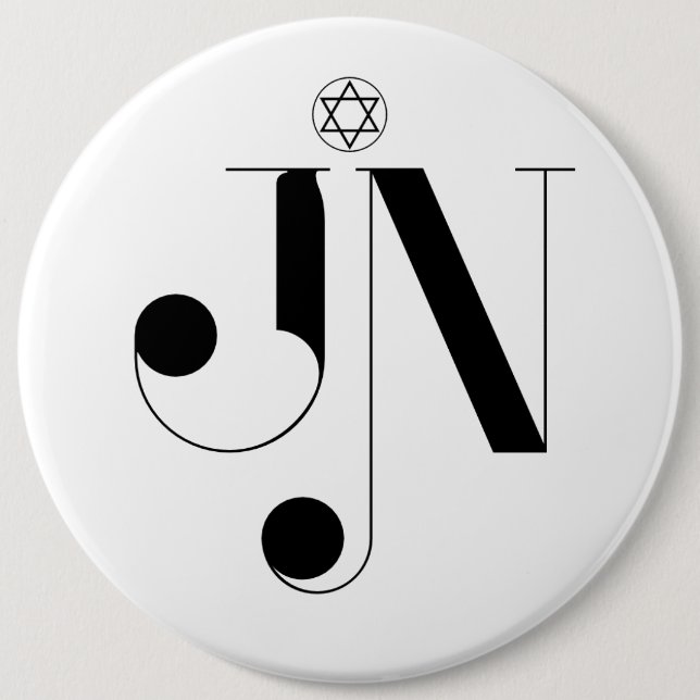 JN Magazine Logo Colossal Button (Front)