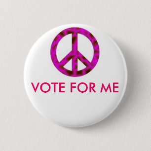jNPic, VOTE FOR ME 6 Cm Round Badge
