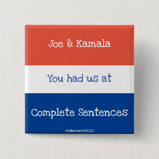 Jo and Kamala 15 Cm Square Badge