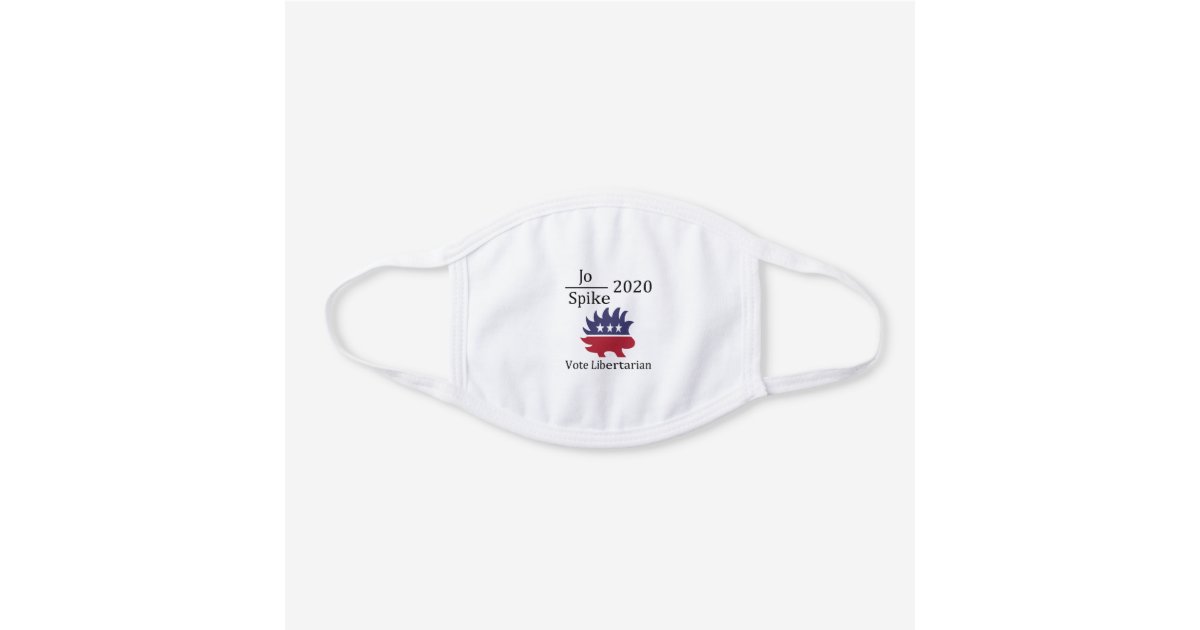 Jo Jorgensen 2020 Libertarian Porcupine White Cotton Face ...