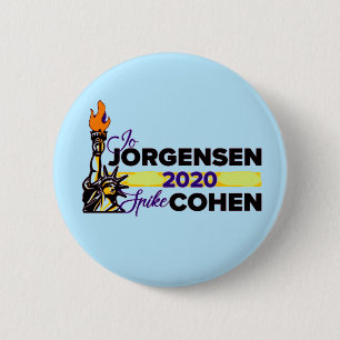 Jo Jorgensen / Spike Cohen 2020 6 Cm Round Badge