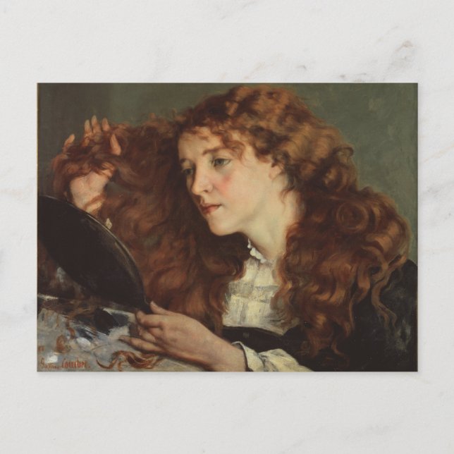 Jo, the Beautiful Irish Girl (by Gustave Courbet) Postcard (Front)
