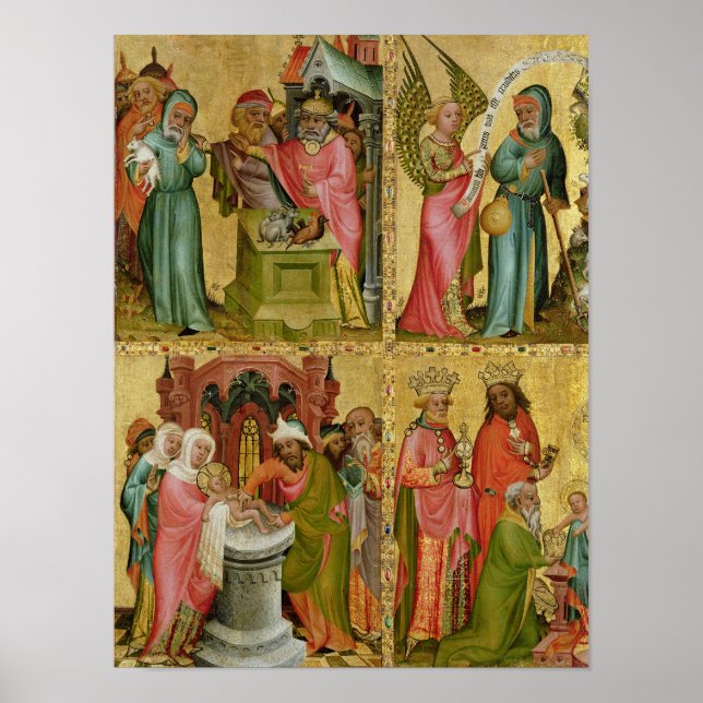 Joachim's Sacrifice and Circumcision of Christ Poster (Front)