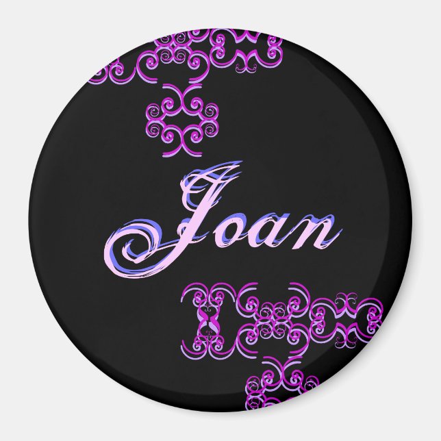 Joan Designer Name Magnet (Front)