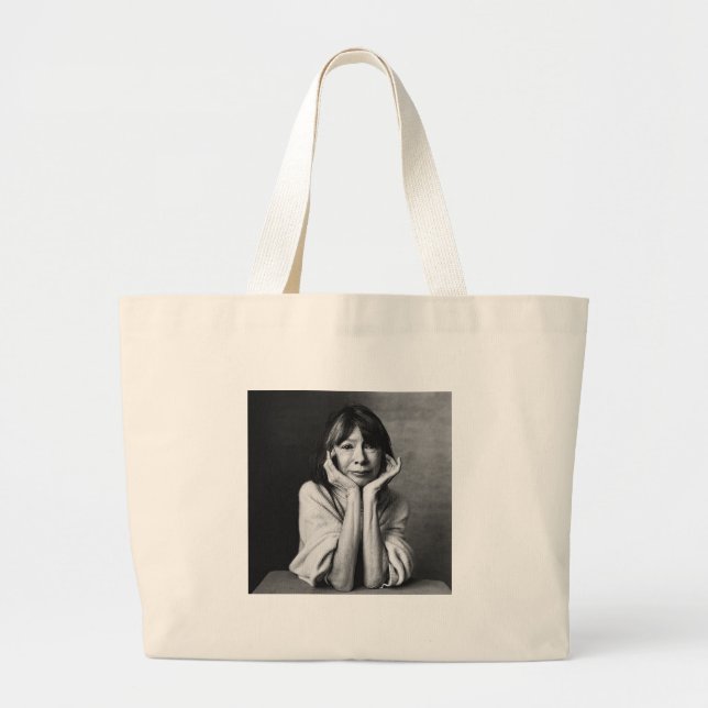 Joan Didion Large Tote Bag (Front)