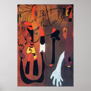 joan miro paintings art, abstract art poster